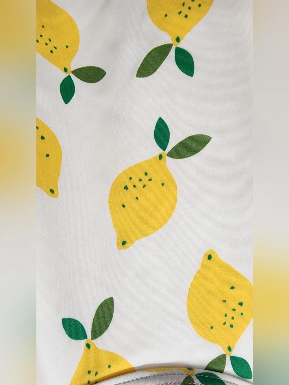 Hanna Andersson Lemon Print One Piece Swimsuit 18-24 Months 80cm